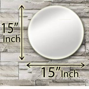 RannS 15"Inch Round Mirror F_D Decorative Mirror