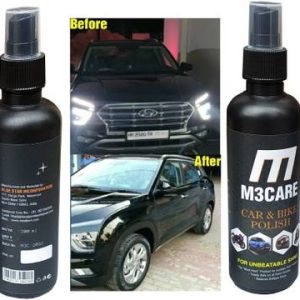 M3CARE Liquid Car Polish for Bumper, Chrome Accent, Das...
