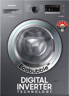 Samsung 7 kg 5 star, EcoBubble Technology, Hygiene Steam Digital Inverter Fully Automatic Front Load W...